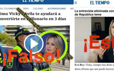DornoxTrader 1.8 Force, estafa en Colombia que usa imagen de Vicky Dávila, Eva Rey y EL TIEMPO en artículo falso