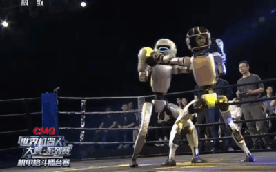 China realizó el primer campeonato de boxeo entre robots controlados por humanos: mejor que en ‘Gigantes de acero’