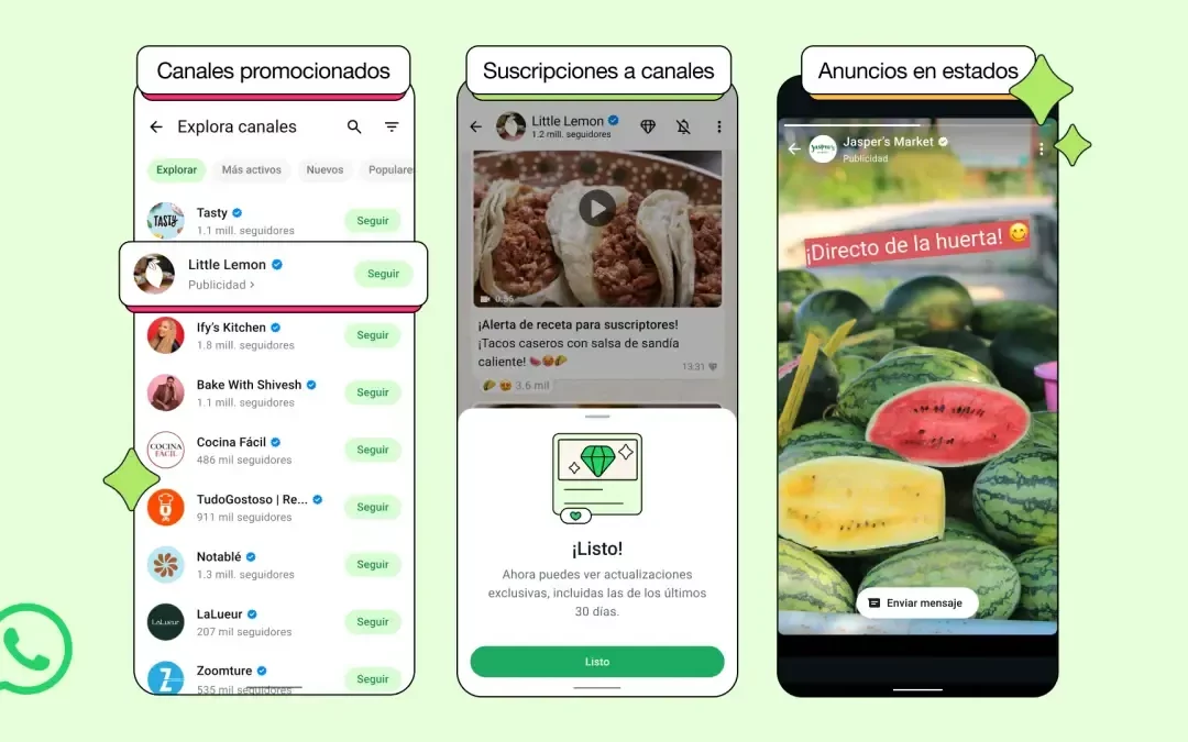 WhatsApp ahora tendrá anuncios en los estados y modelo de suscripción en canales: esto es lo que cambia